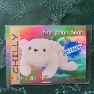 Ty Beanie Baby Series 1 Retired (BLUE) - Chilly, Kuku and Ally